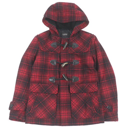 Burberry Wool Nylon Toggle Hoodie Duffel Coat M
