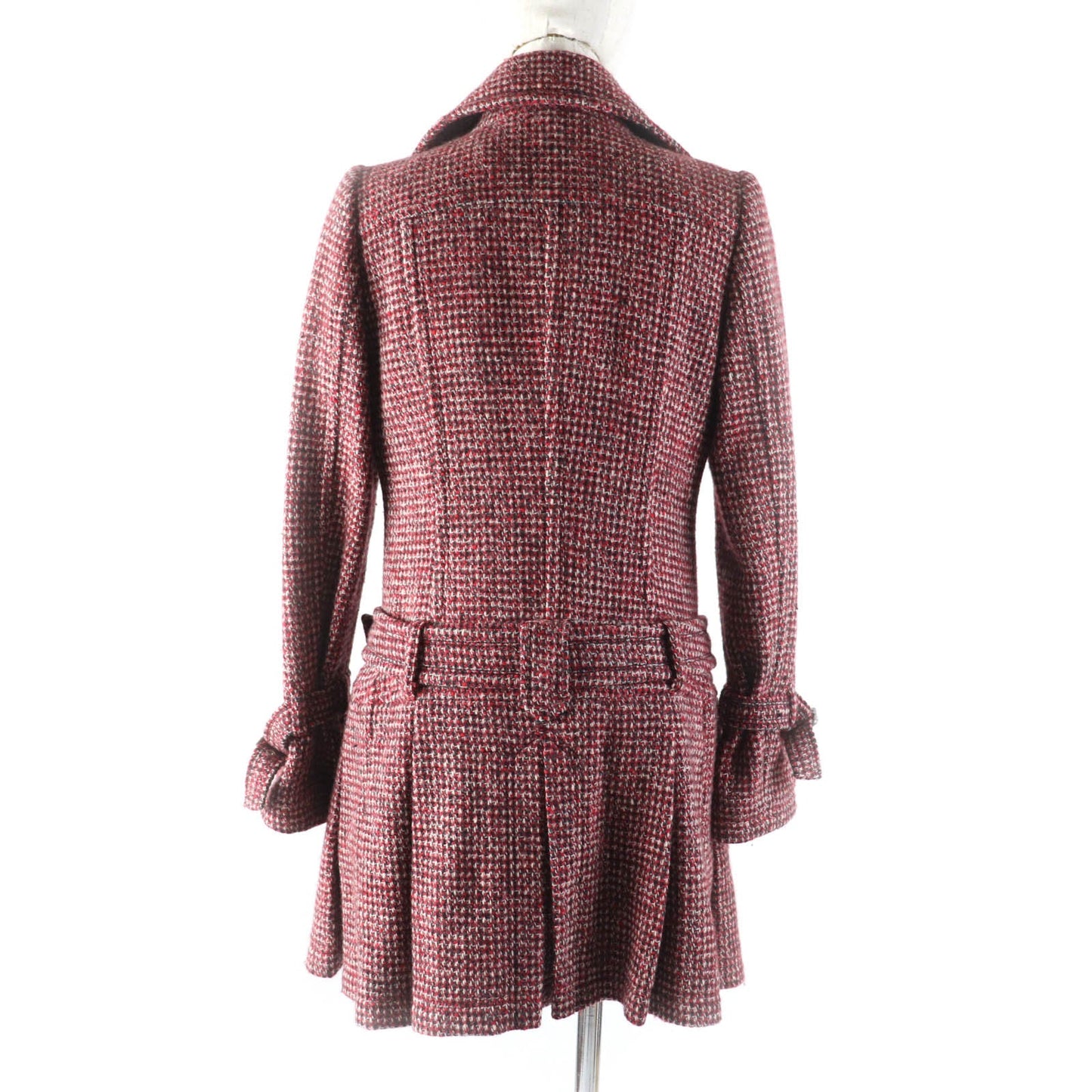 Burberry Wool Nylon Tweed Coat Women