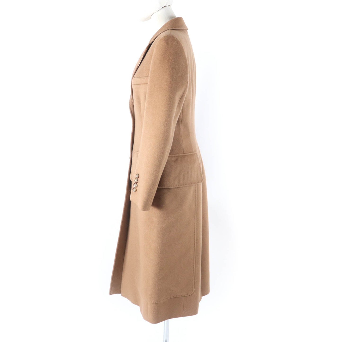 Burberry Cashmere Wool Chester Coat Camel