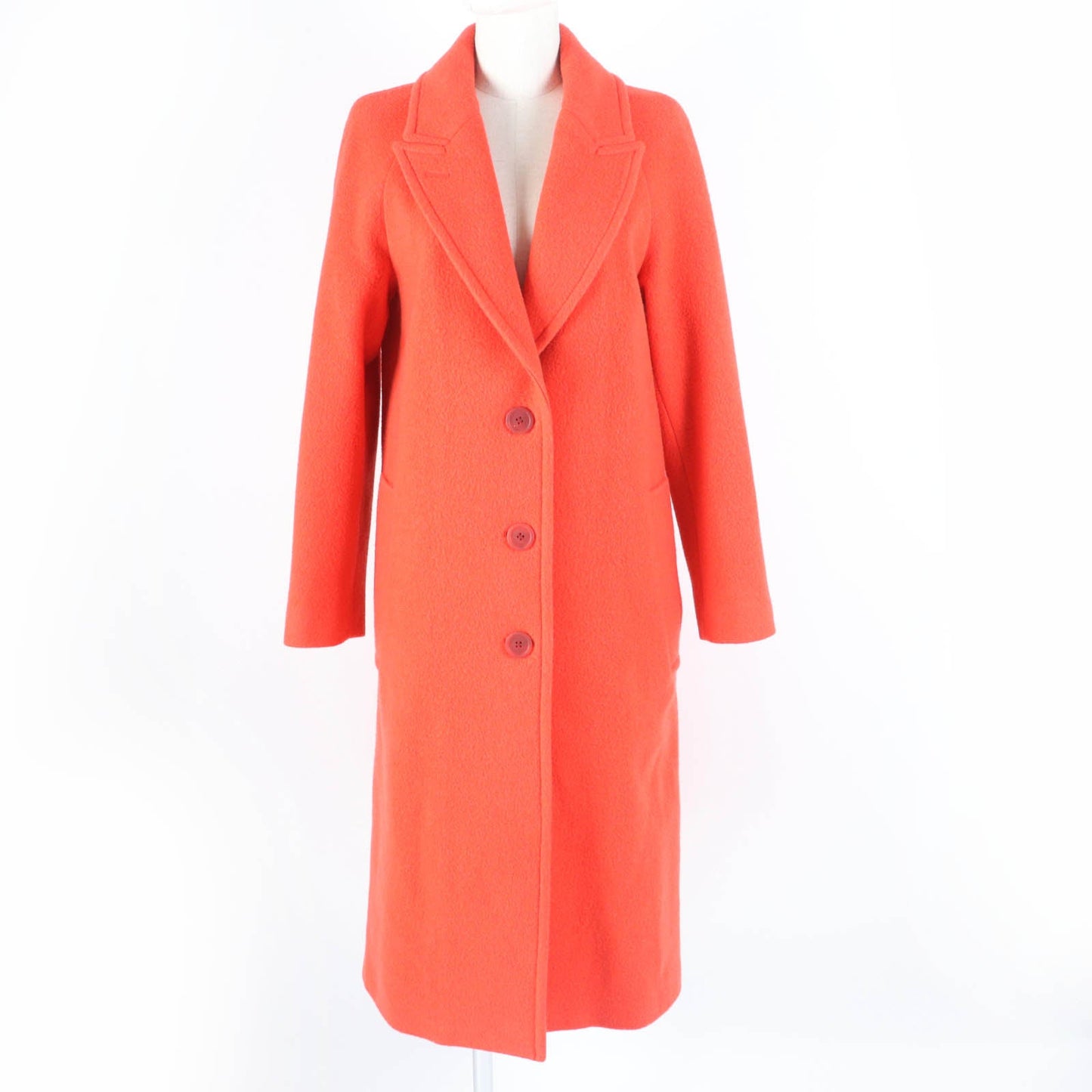 Burberry Virgin Wool Nylon Long Coat Women