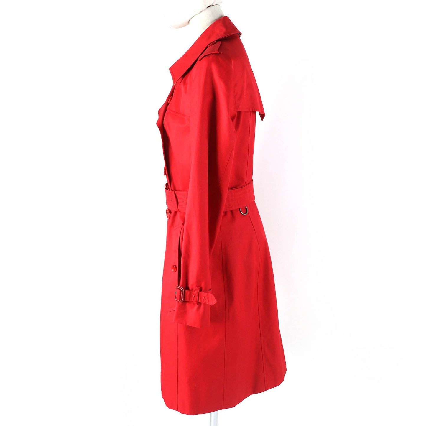 Burberry Cotton Trench Coat Red 40 Women