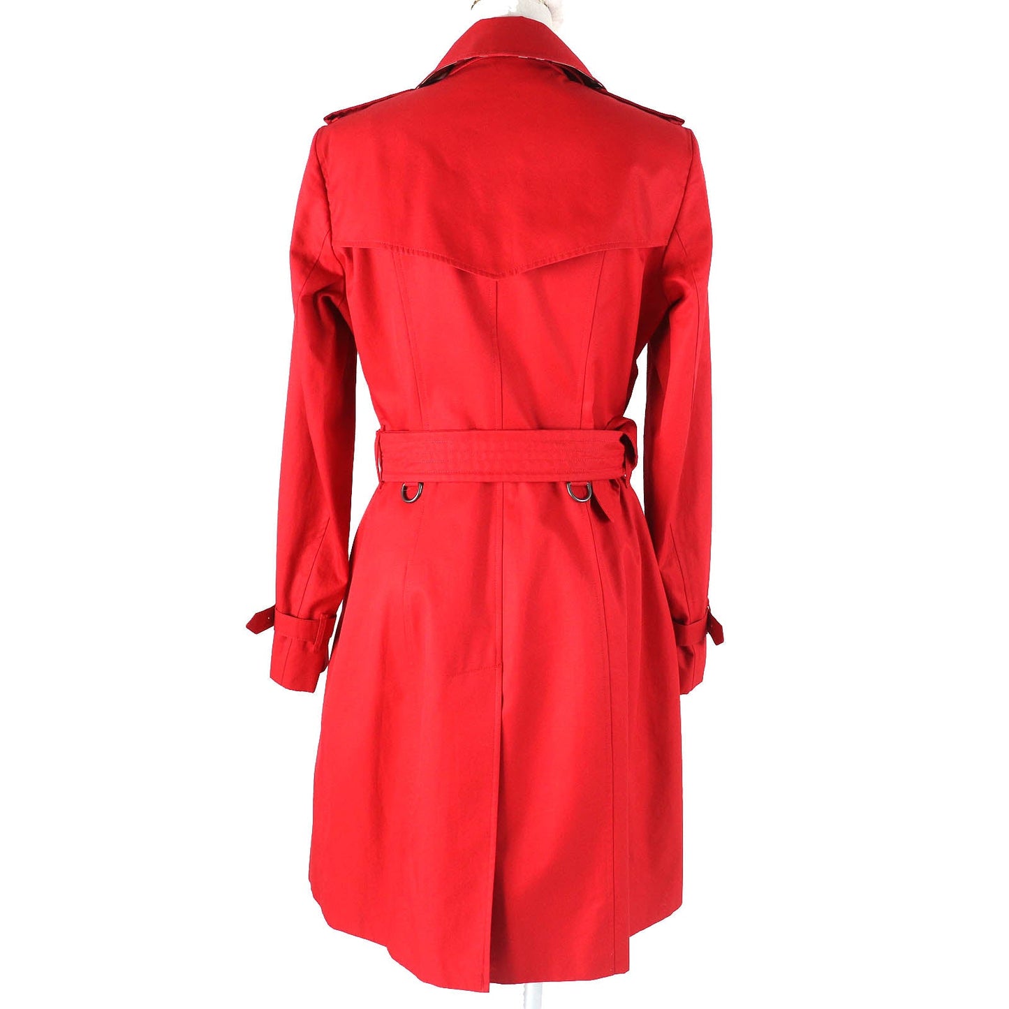 Burberry Cotton Trench Coat Red 40 Women