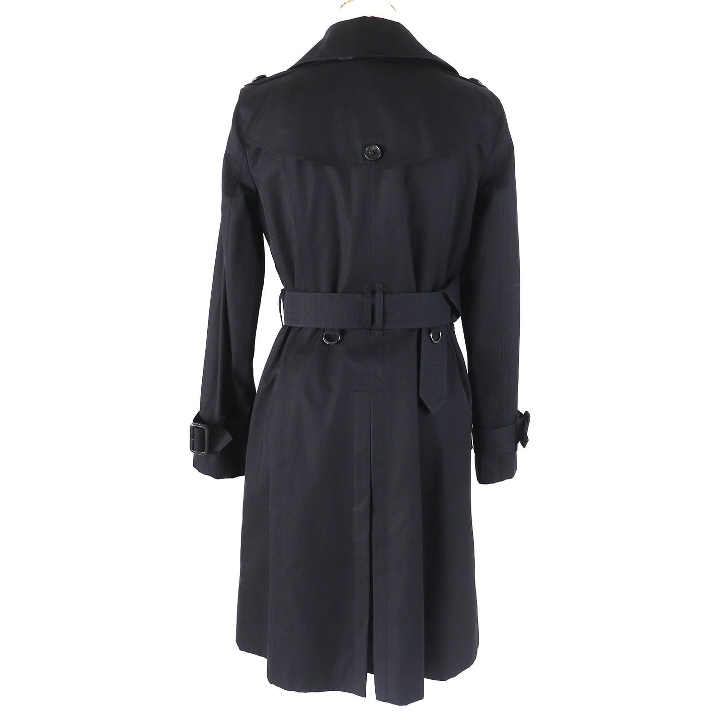 Burberry Cotton Trench Coat Black Women