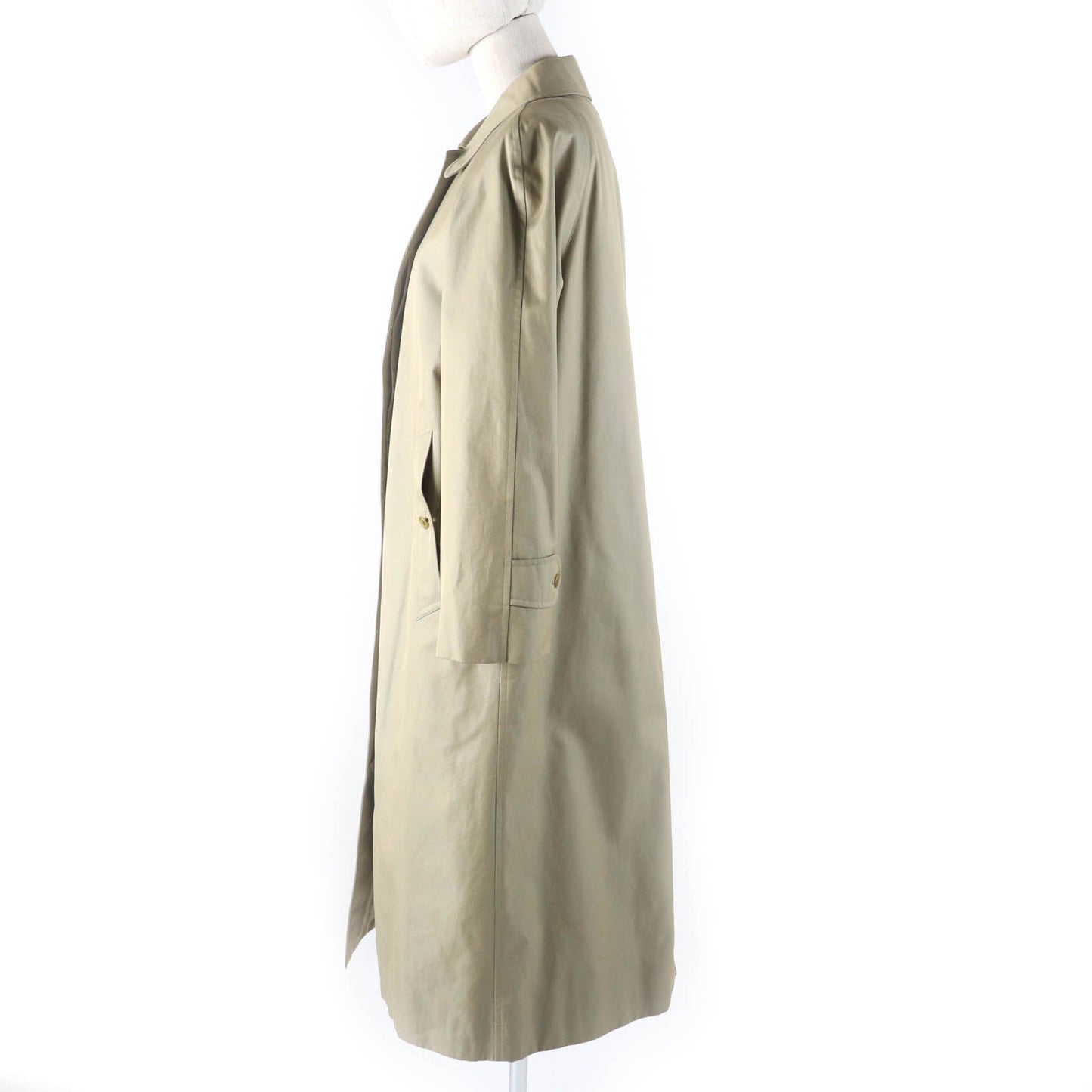 Burberry Vintage Khaki Coat with Nova Check Lining