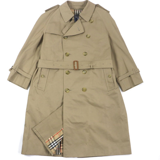 Burberry Cotton Polyester Trench Coat Beige 42