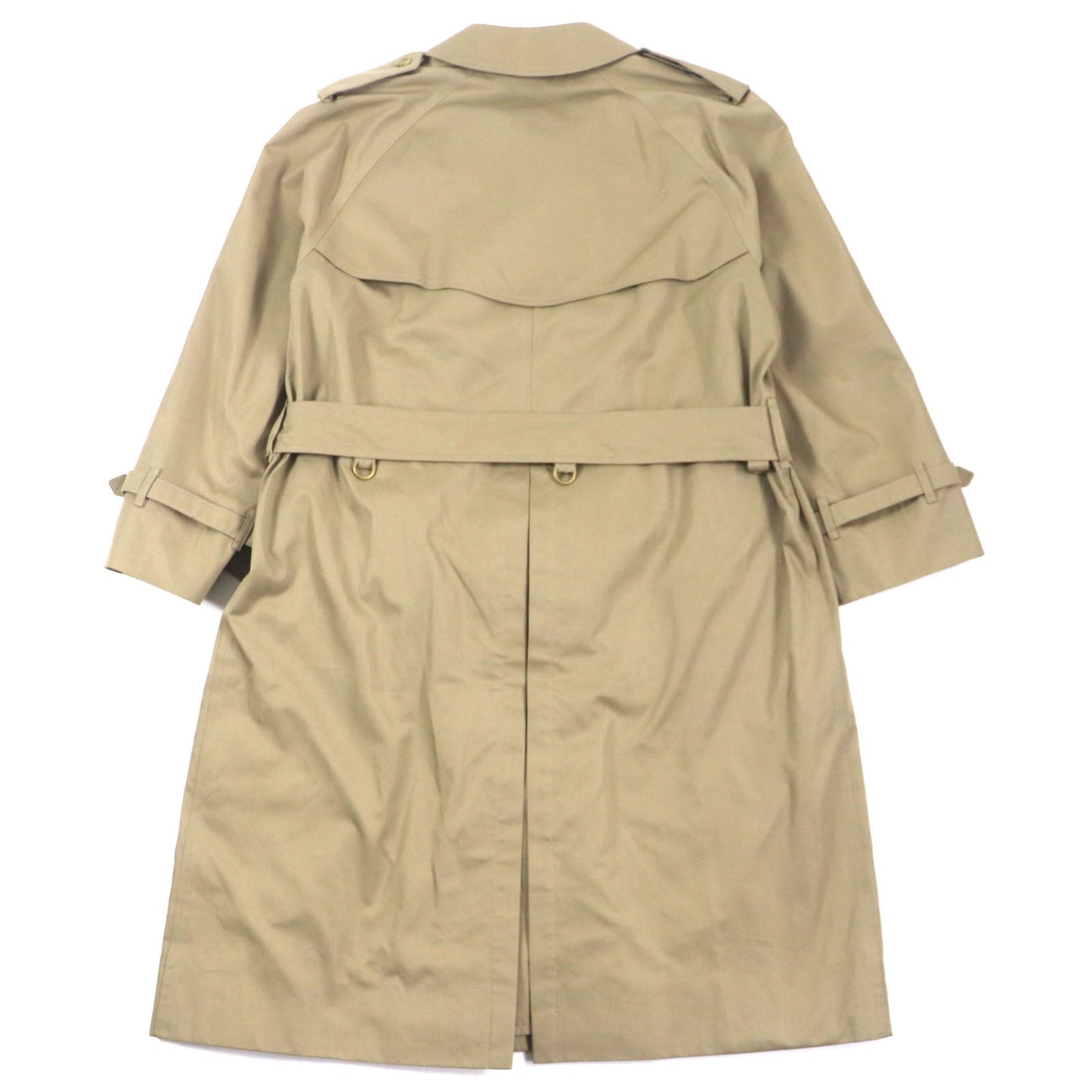 Burberry Cotton Polyester Trench Coat Beige 42