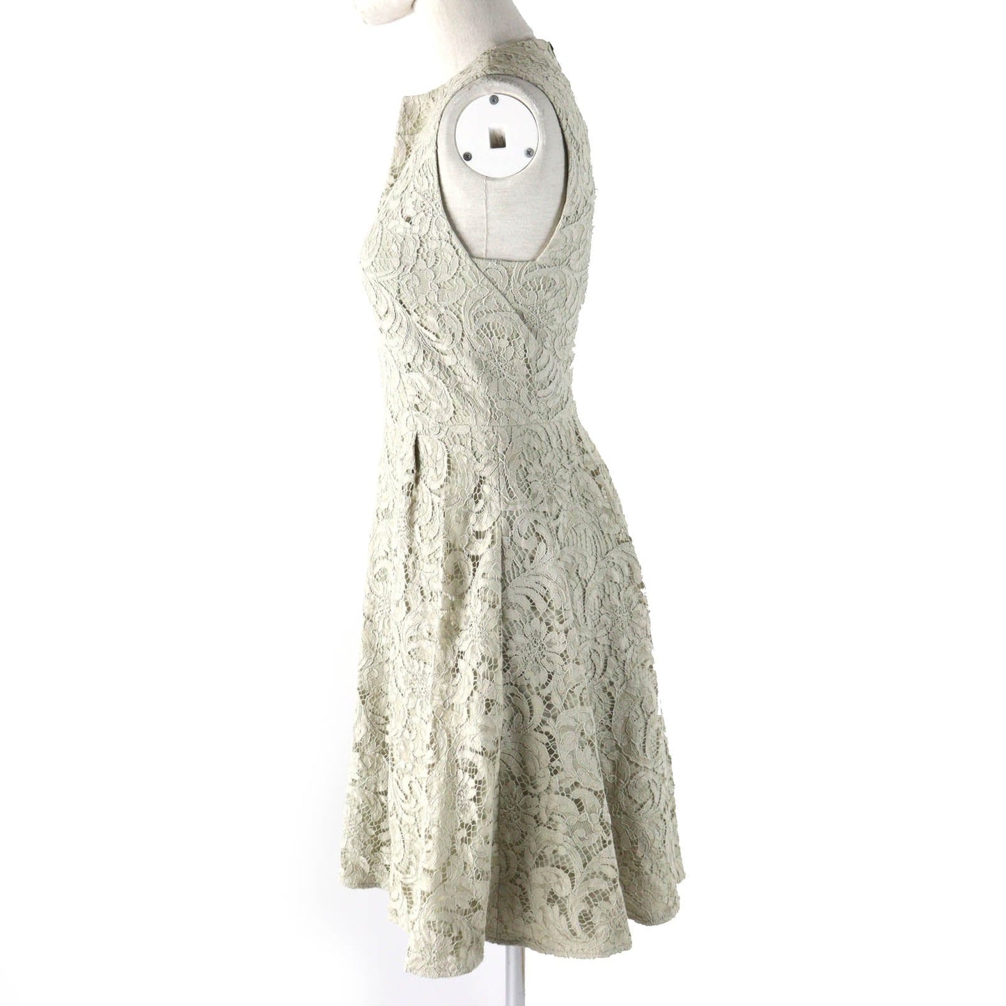 Burberry Lace Sleeveless Dress Light Beige