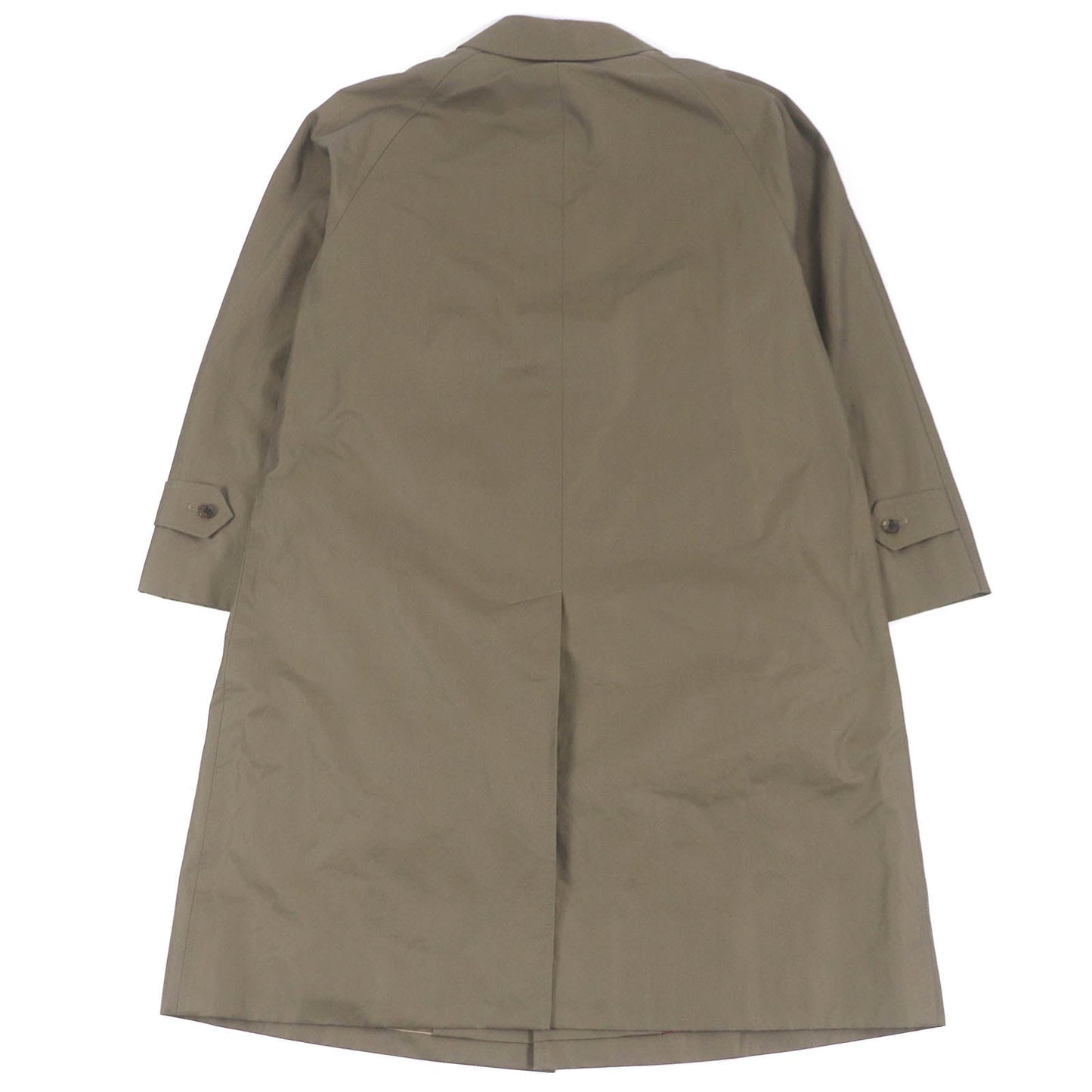 Burberry Cotton Liner Check Coat Khaki