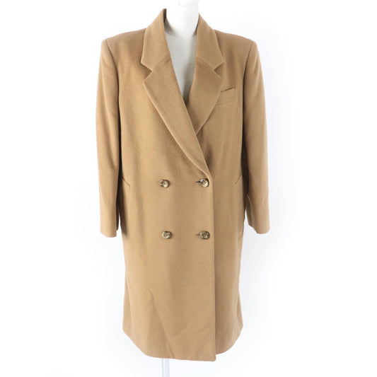 Burberry Vintage Wool Double Chester Coat Camel