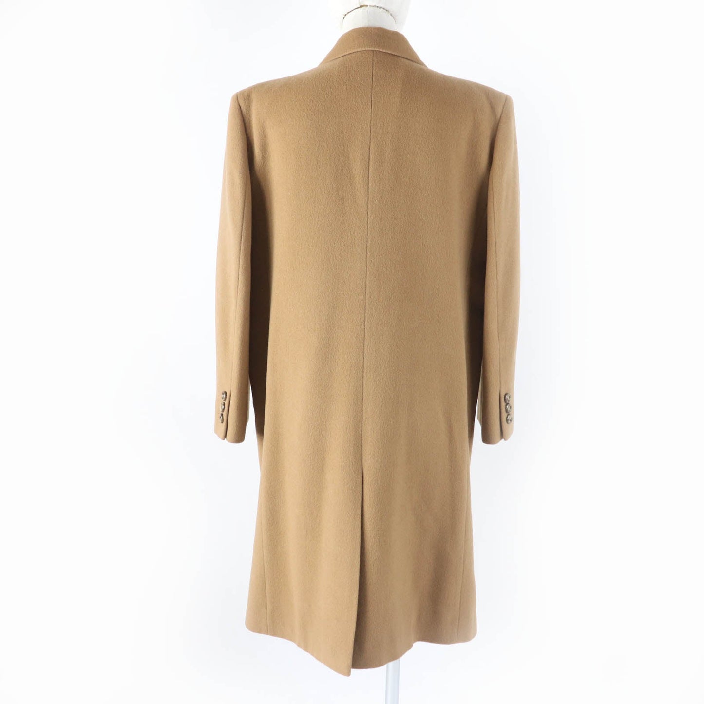 Burberry Vintage Wool Double Chester Coat Camel