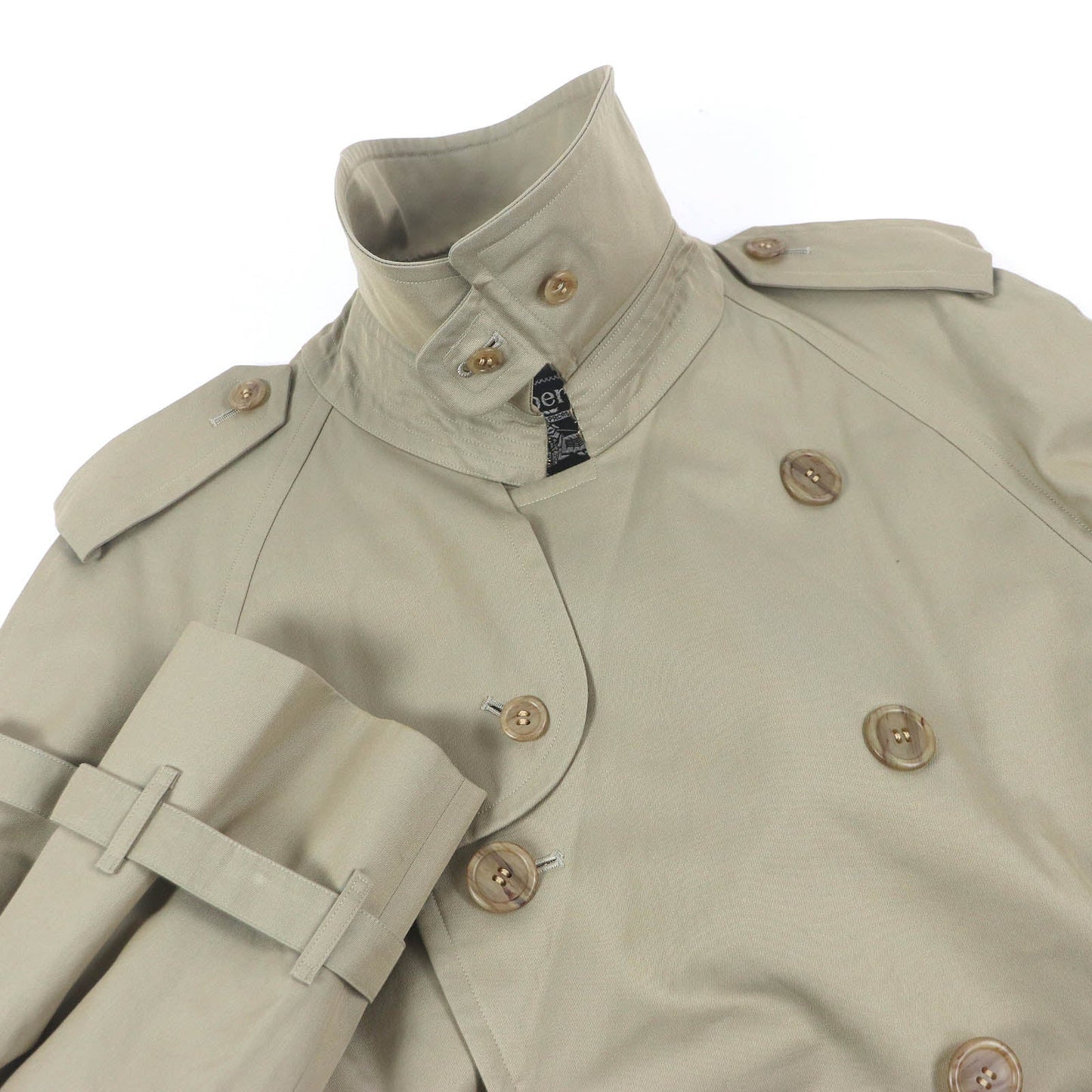 Burberry Vintage Cotton Polyester Spring Coat
