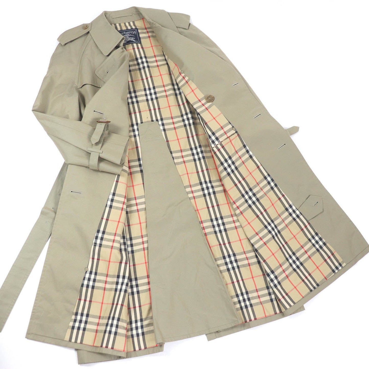 Burberry Vintage Cotton Polyester Spring Coat