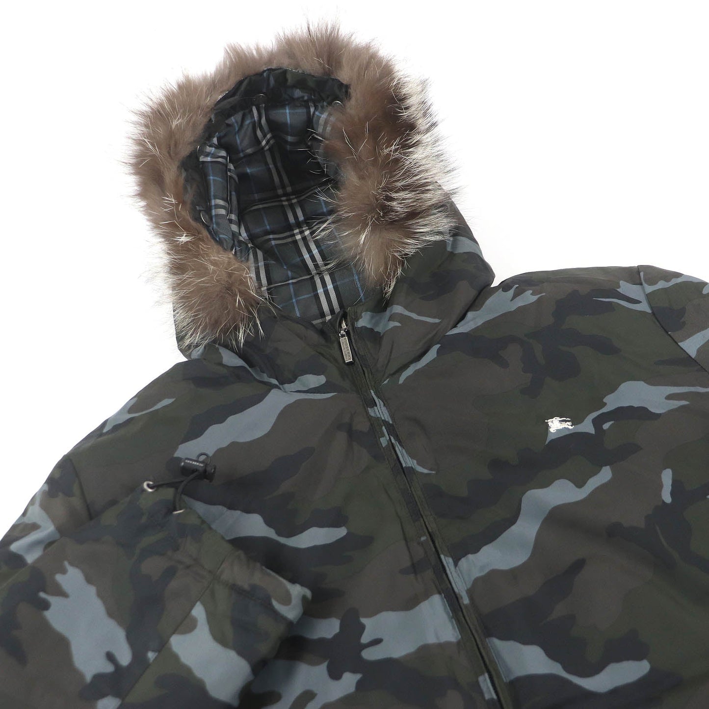 Burberry Nylon Down Jacket Khaki M