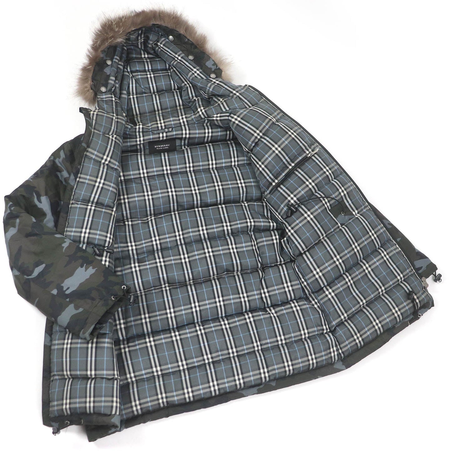 Burberry Nylon Down Jacket Khaki M