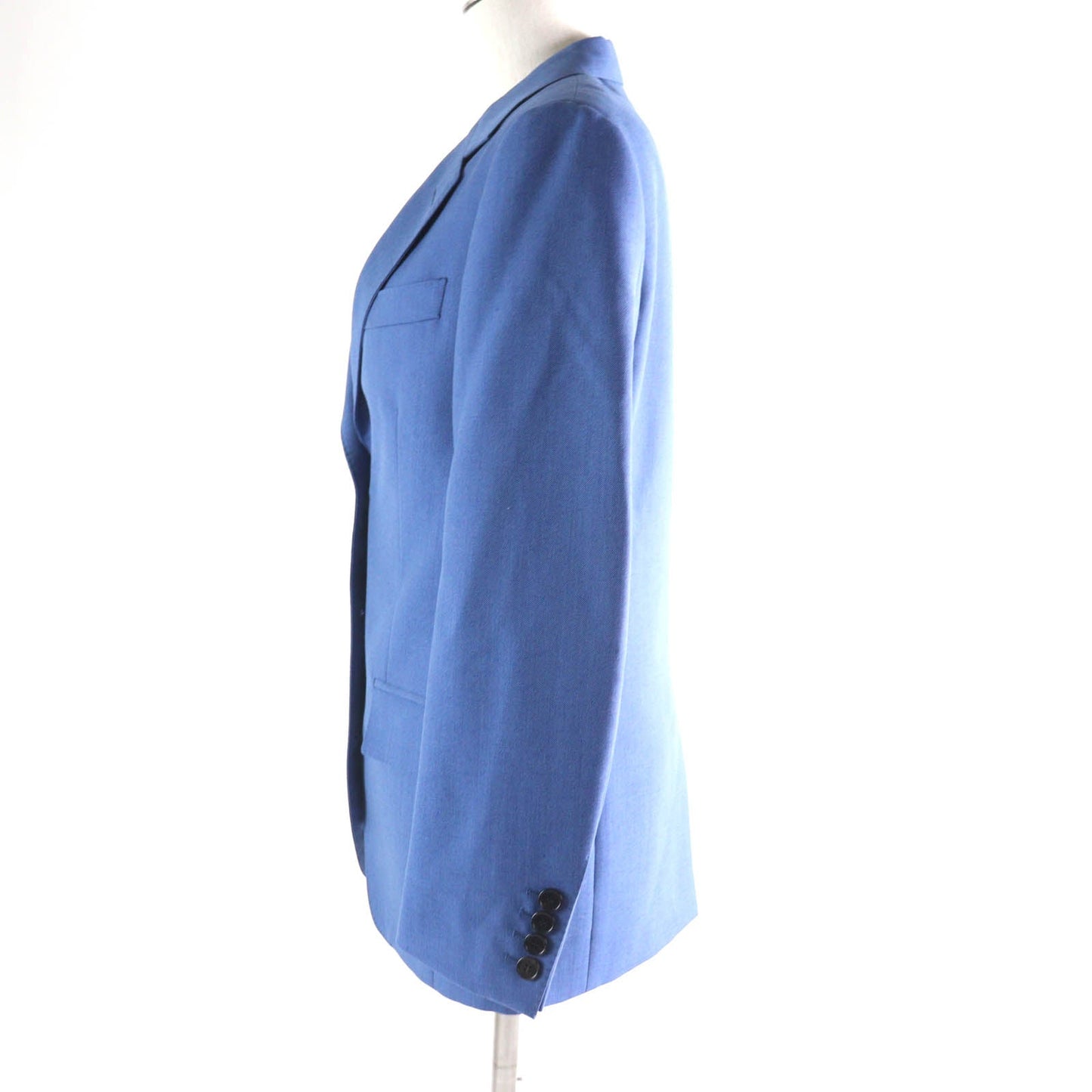 Burberry Wool Mohair Logo Button Tailored Jacket