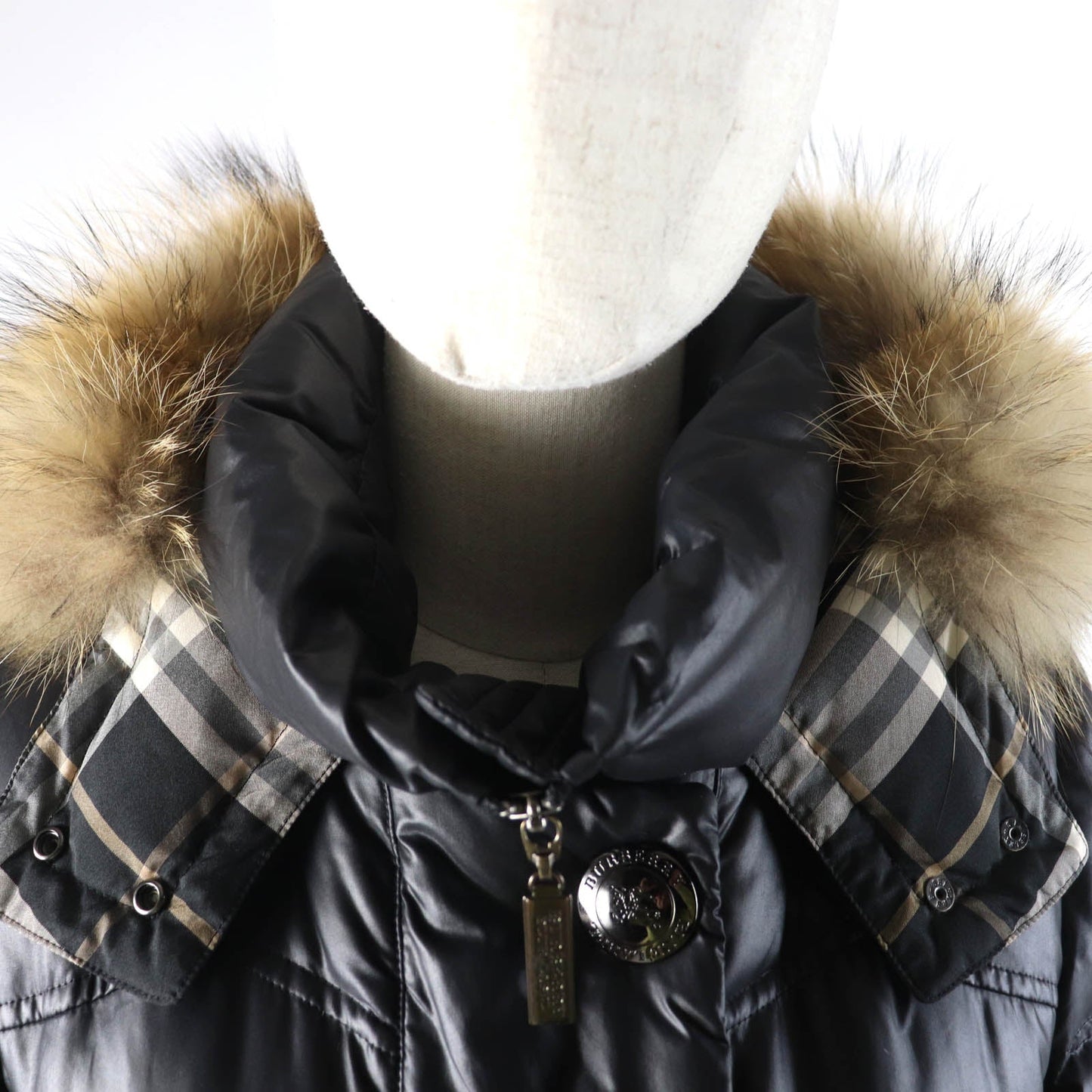Burberry Women's Down Coat with Fur Hood