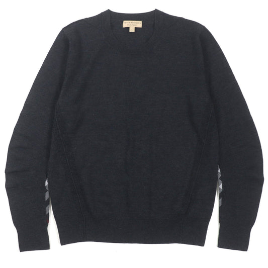 Burberry Wool Check Crew Neck Sweater L