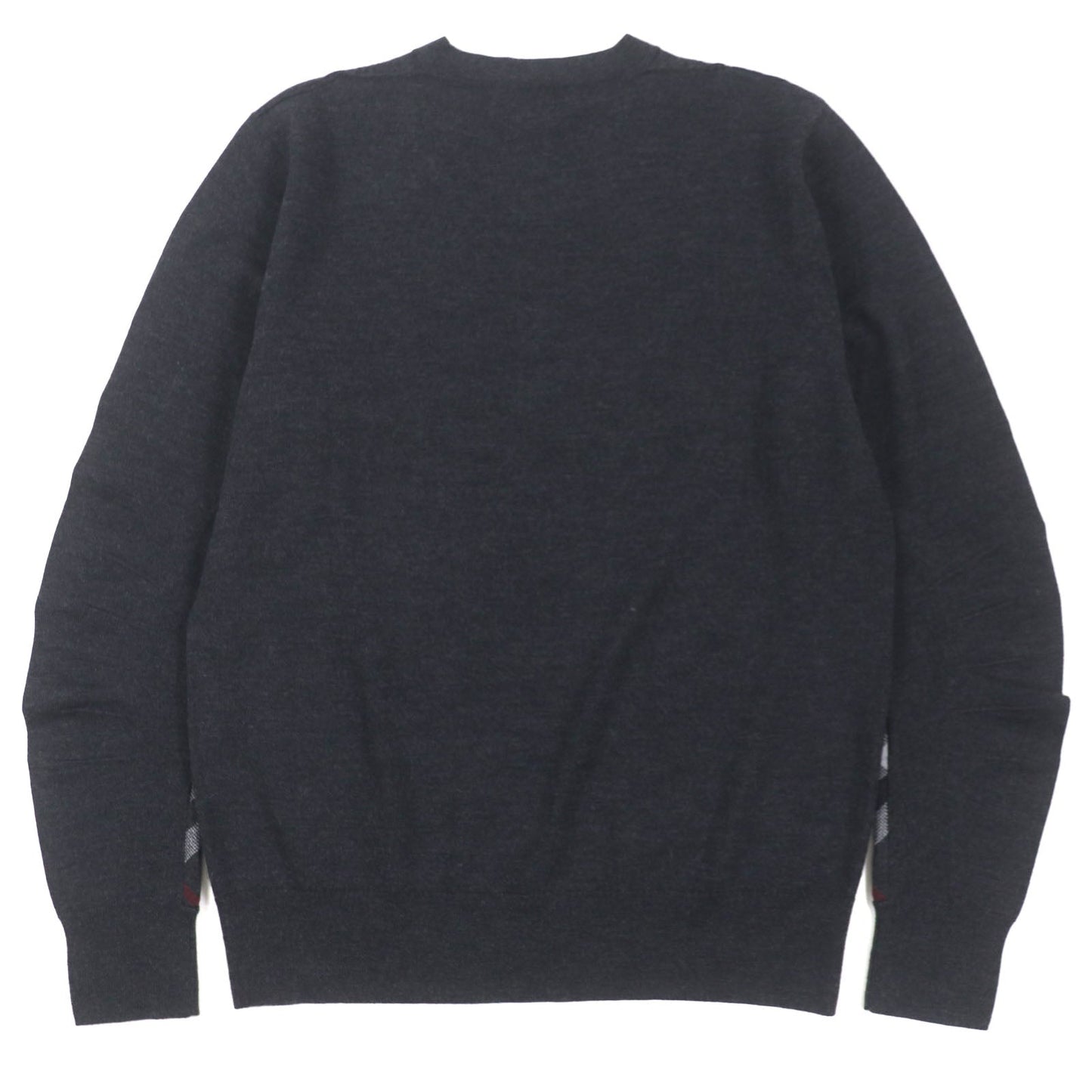 Burberry Wool Check Crew Neck Sweater L