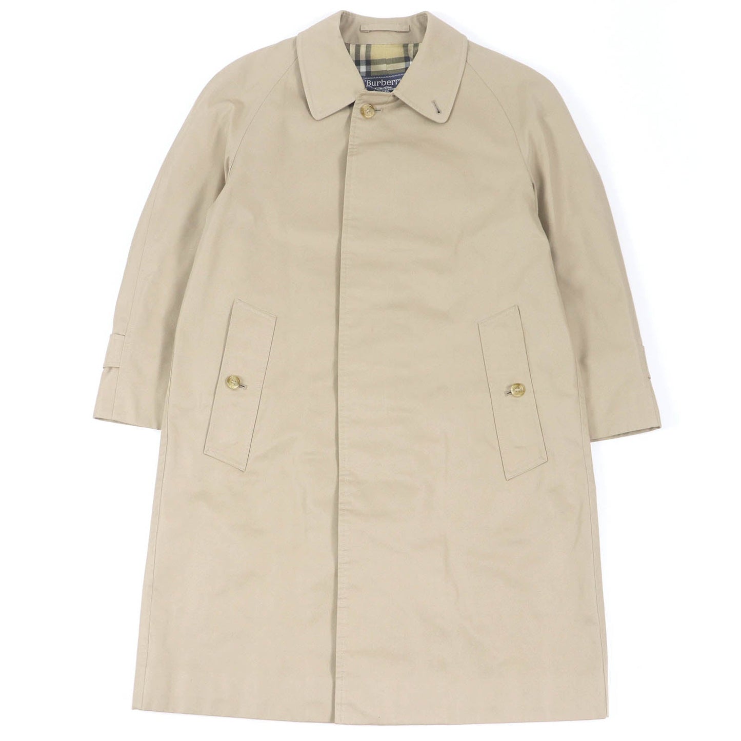 Burberry Vintage Nova Check Fly Front Coat