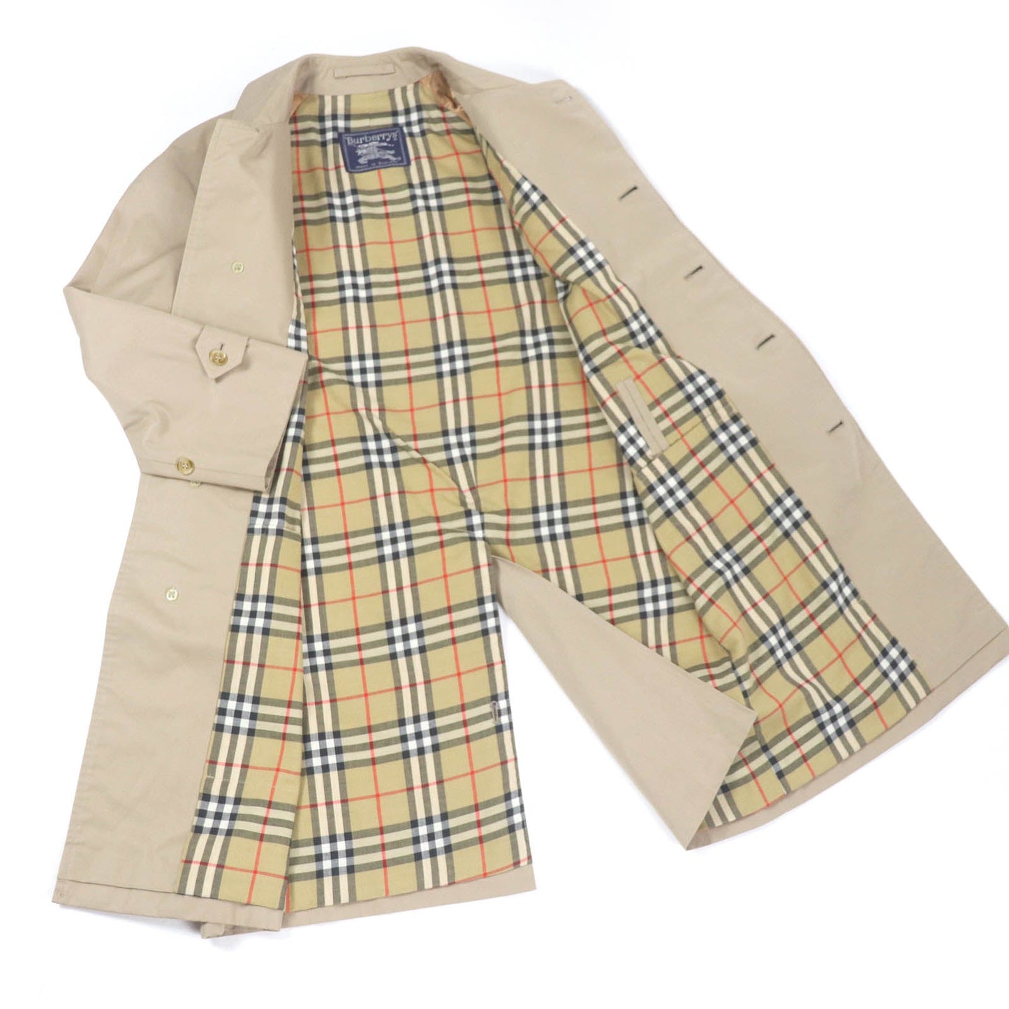 Burberry Vintage Nova Check Fly Front Coat
