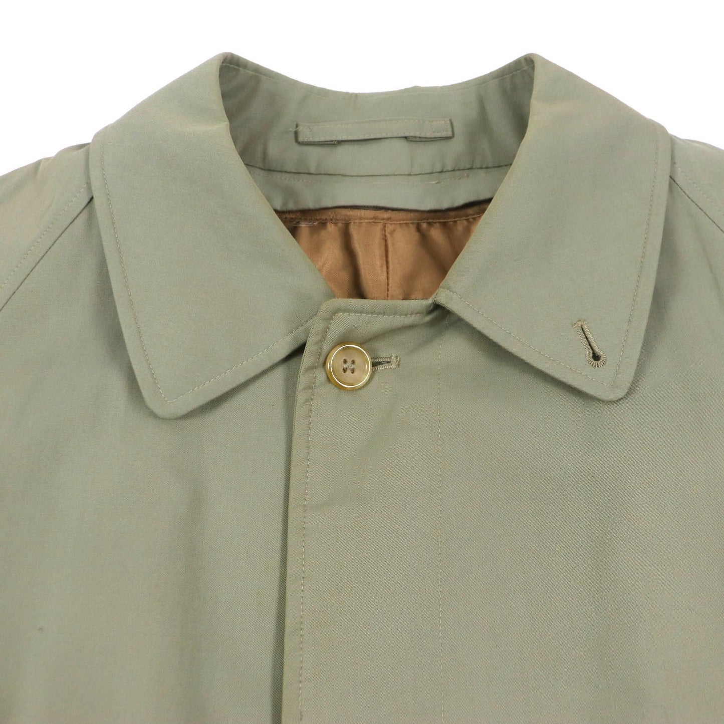 Burberry Vintage Khaki Coat L Cotton Liner