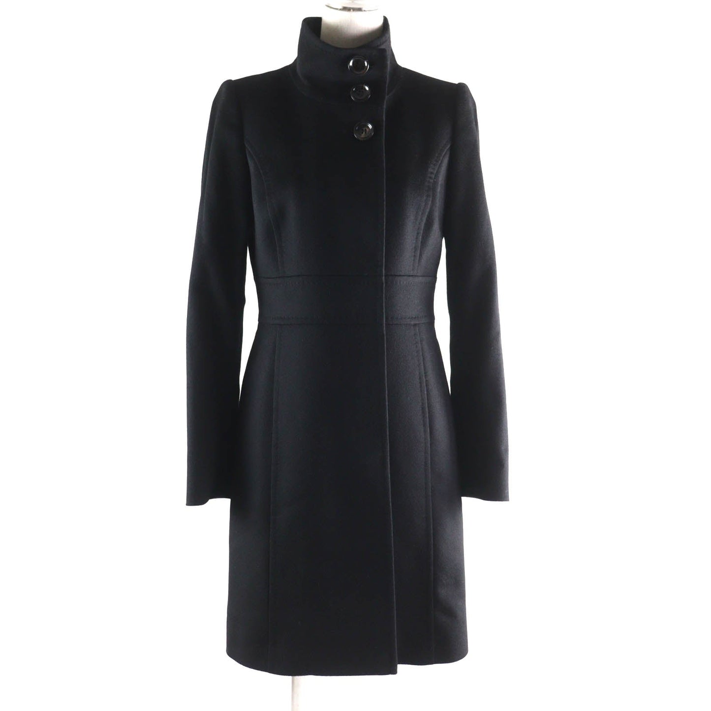 Burberry Cashmere Check Lining Coat Black