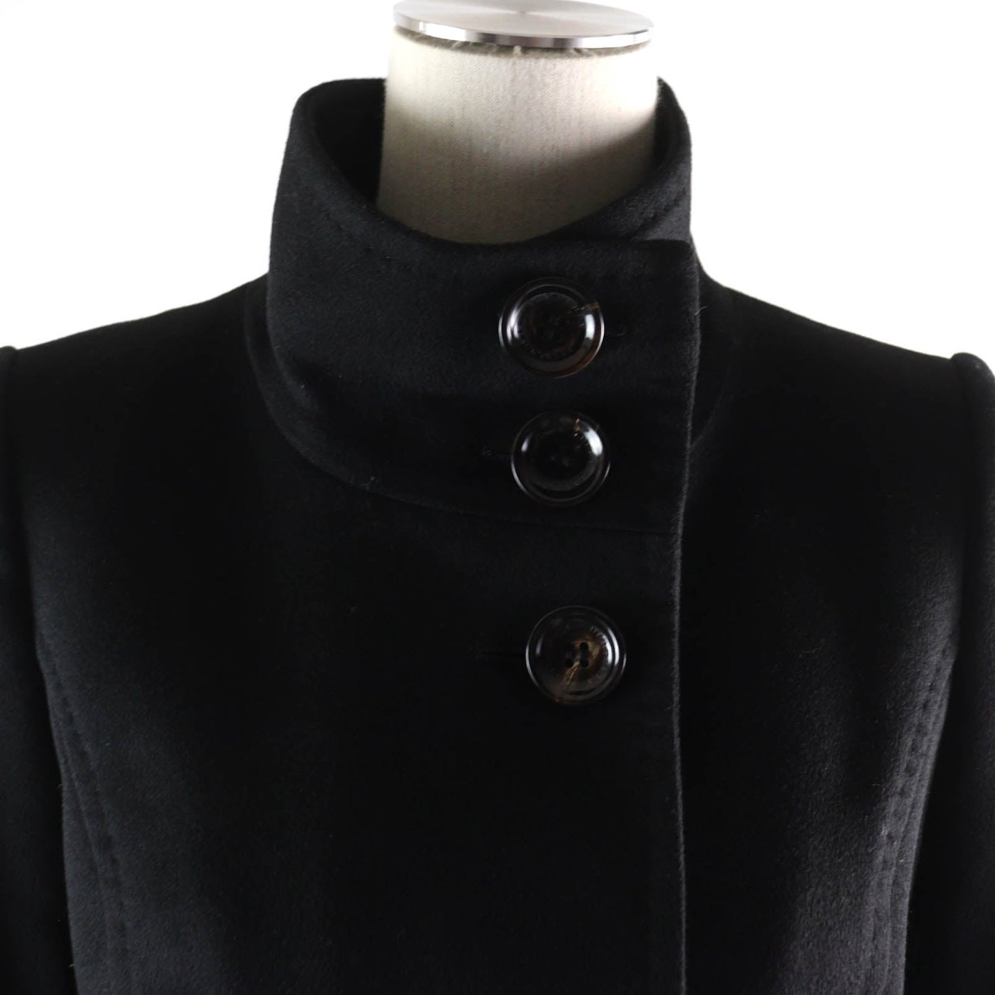 Burberry Cashmere Check Lining Coat Black