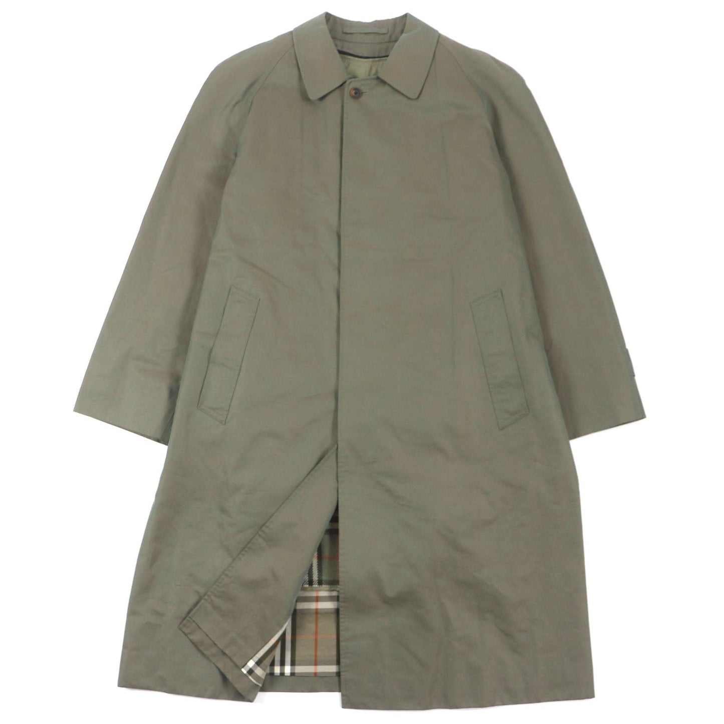 Burberry Vintage Cotton Coat Plaid Lining