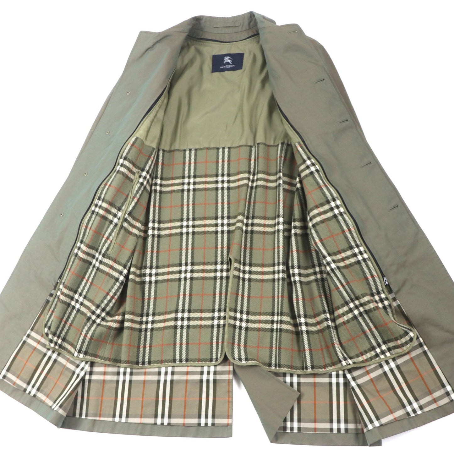 Burberry Vintage Cotton Coat Plaid Lining