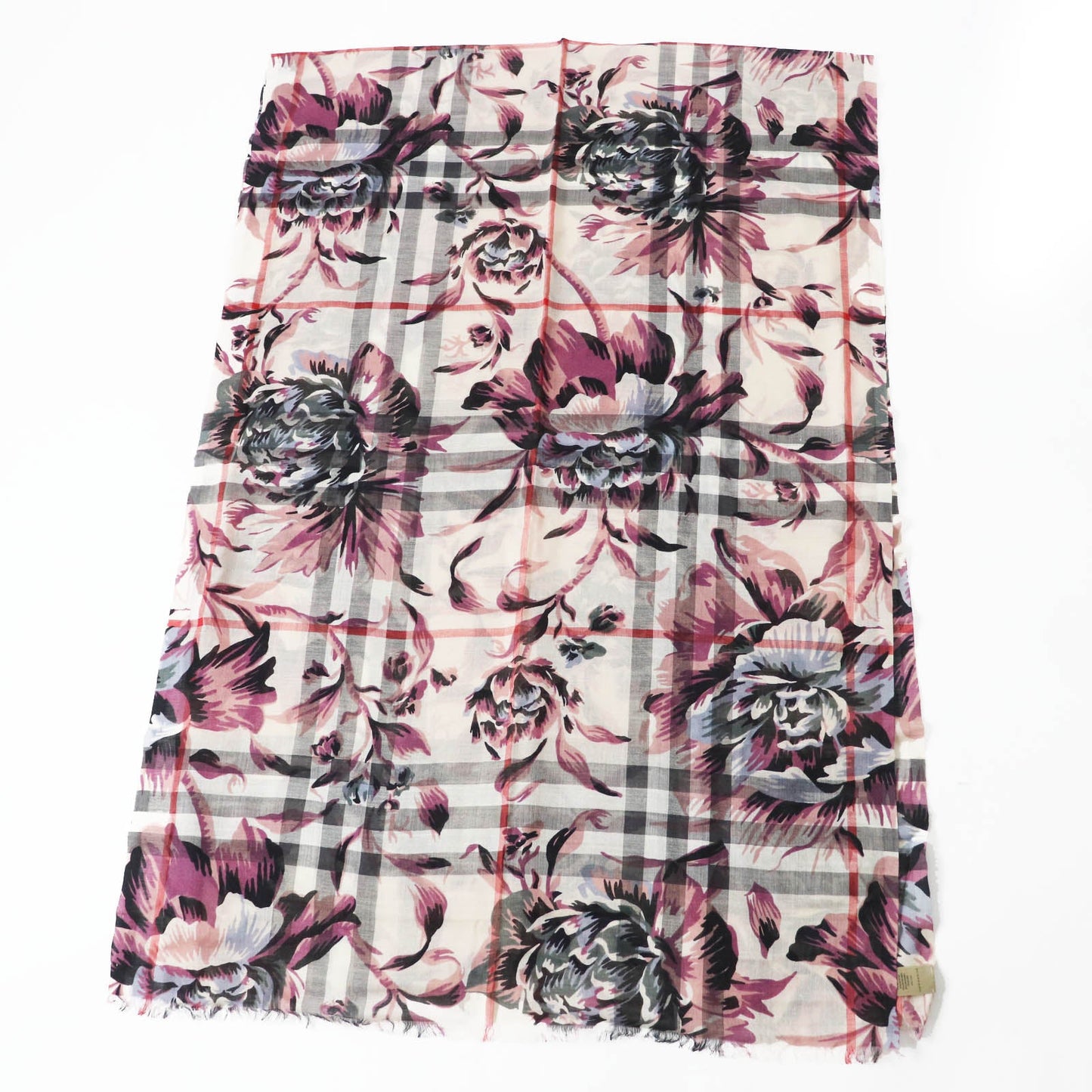 Burberry 4043946 Wool Silk Large Stall