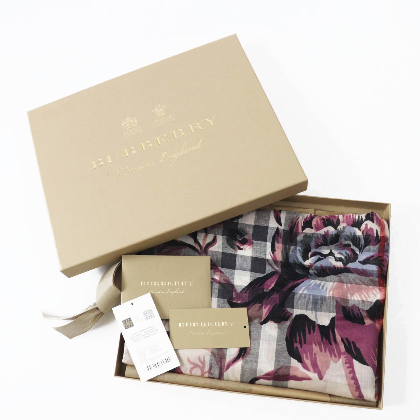 Burberry 4043946 Wool Silk Large Stall