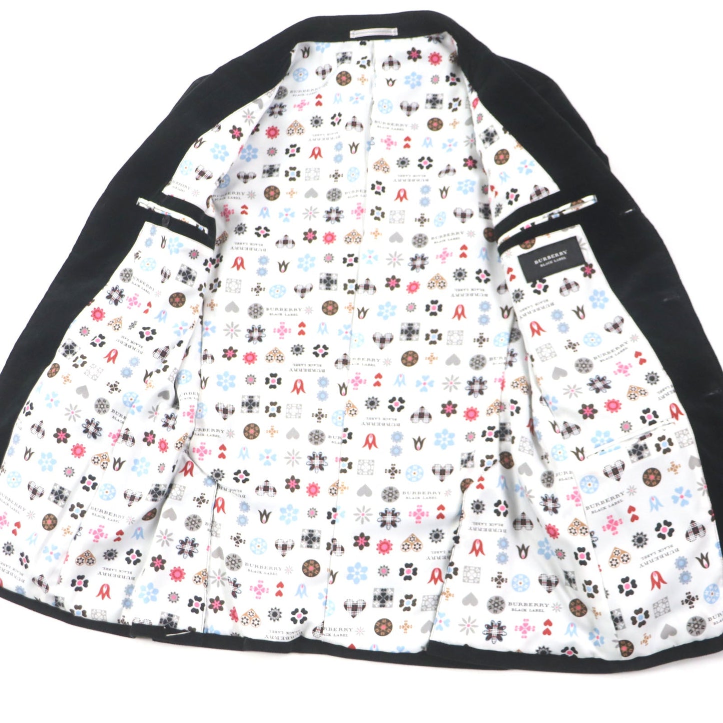 Burberry Wool Polyurethane Single Jacket Black L