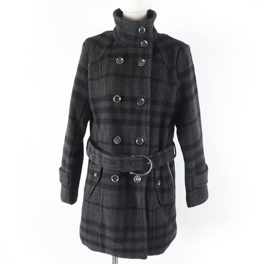 Burberry Wool Cashmere Check Chester Coat Women