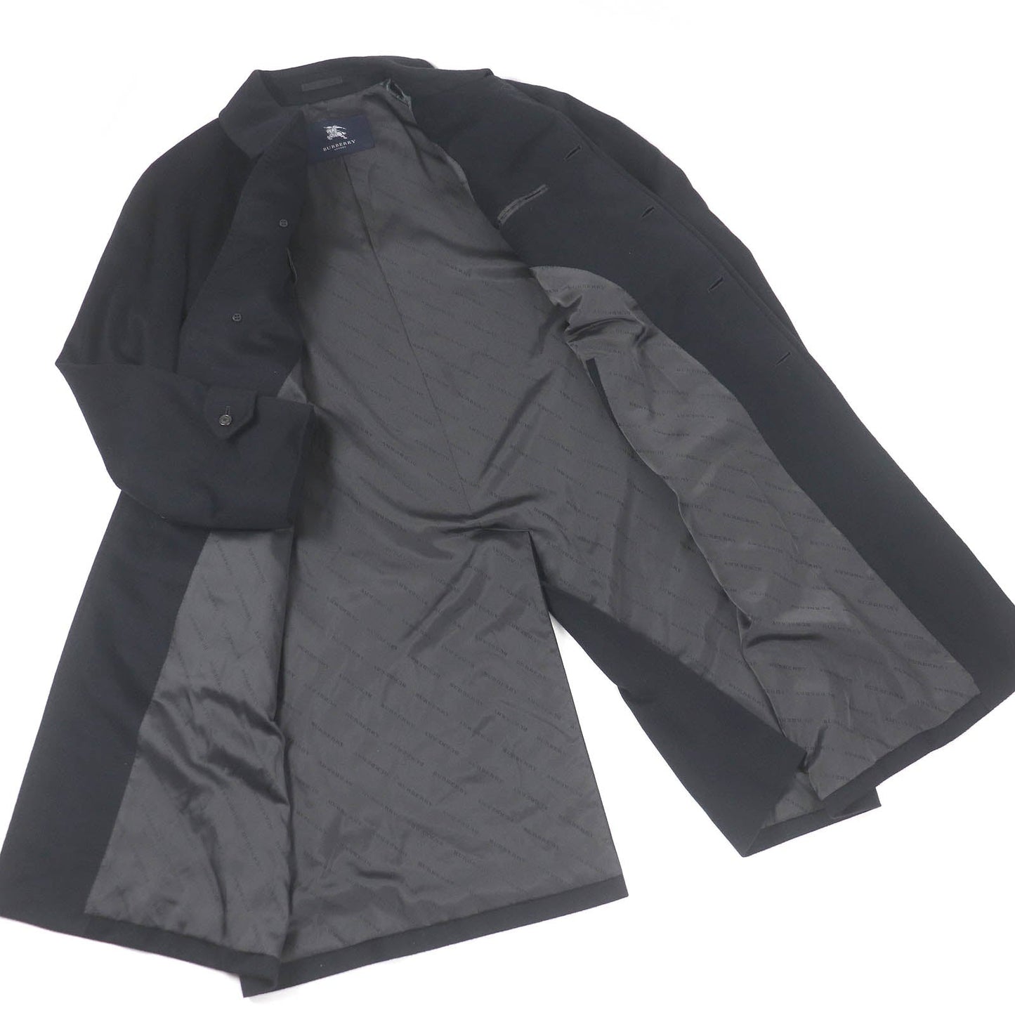 Burberry Cashmere Silk Coat Black