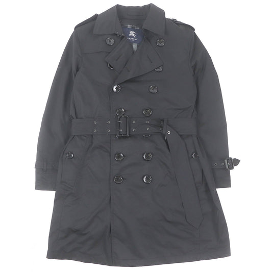 Burberry Nylon Polyester Spring Coat Black M