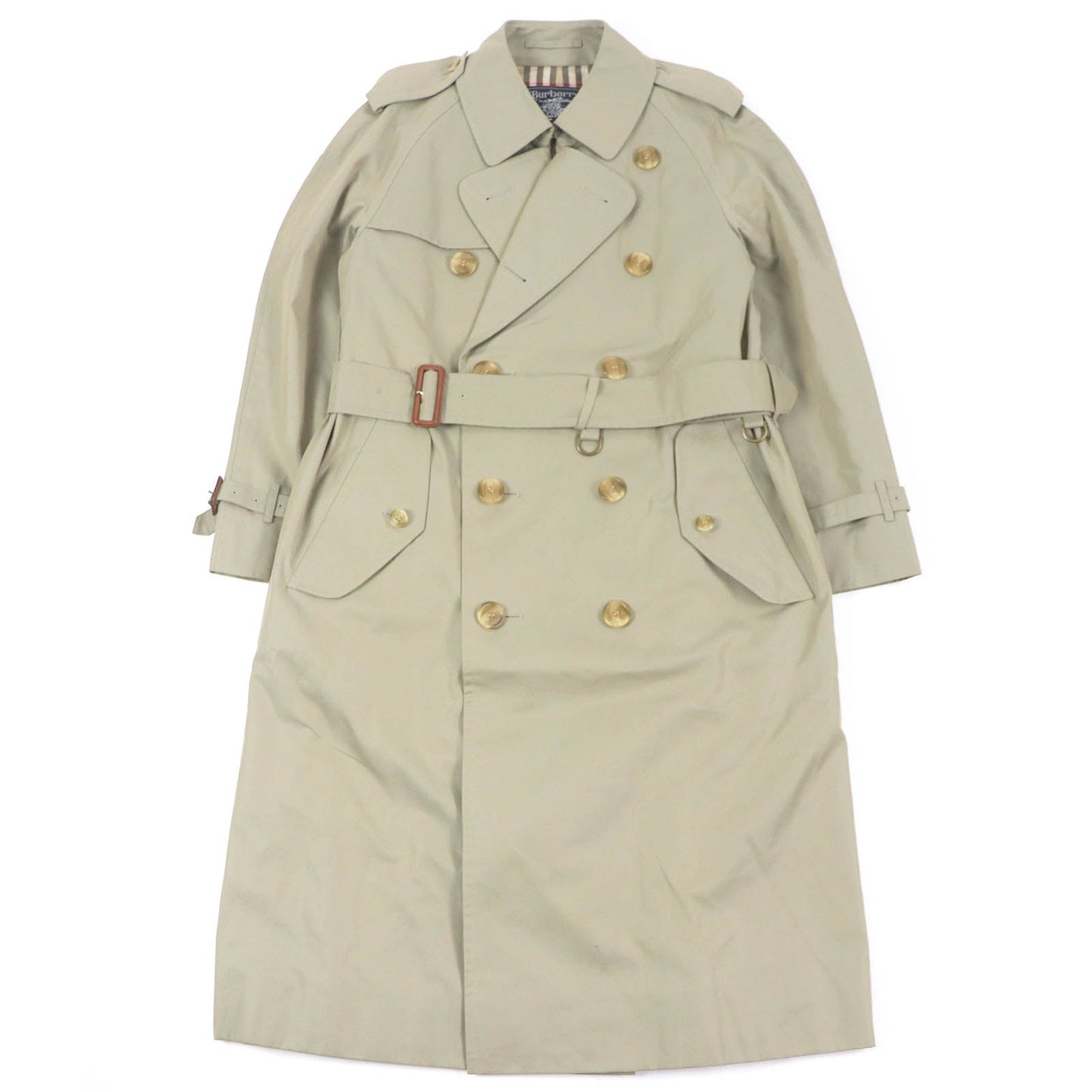 Burberry Vintage Cotton Trench Coat Khaki