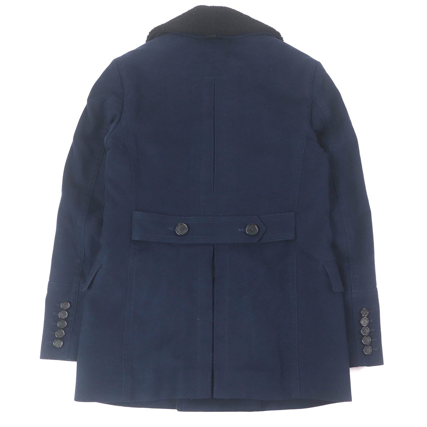 Burberry London Moleskin Mouton Lamb Leather Coat