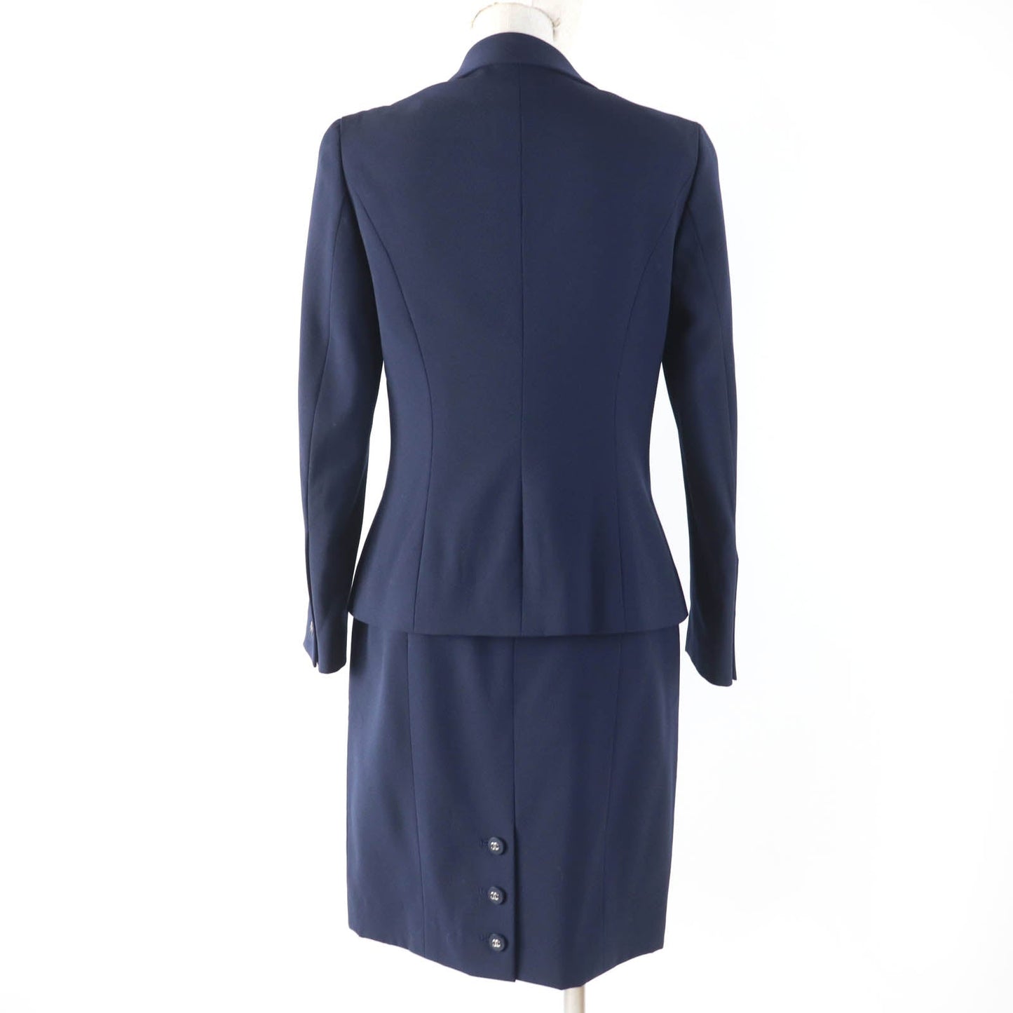 Chanel COCO Mark Button Wool Silk Setup