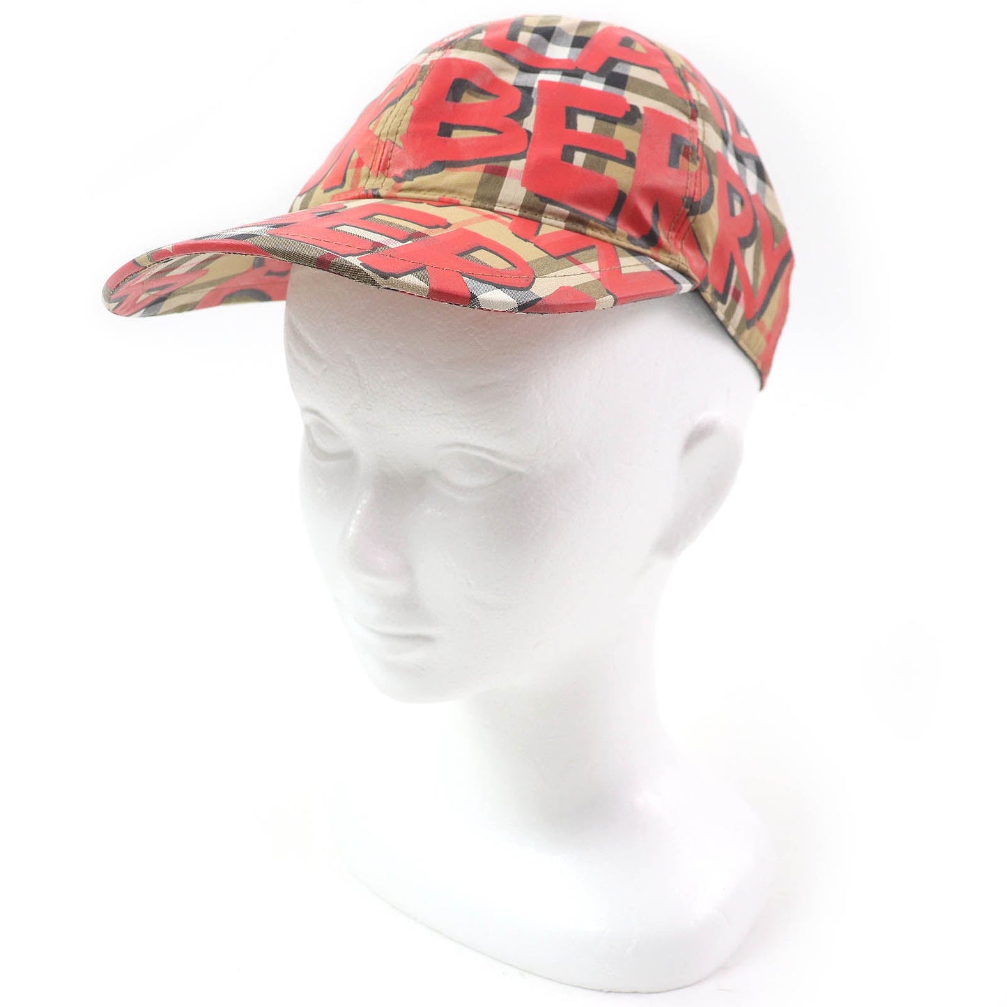Burberry 4074816 Nova Check Graffiti Cotton Baseball Cap