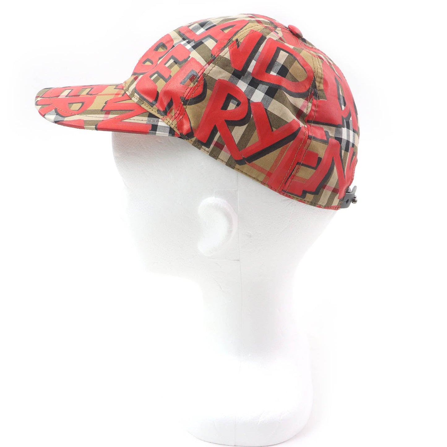 Burberry 4074816 Nova Check Graffiti Cotton Baseball Cap