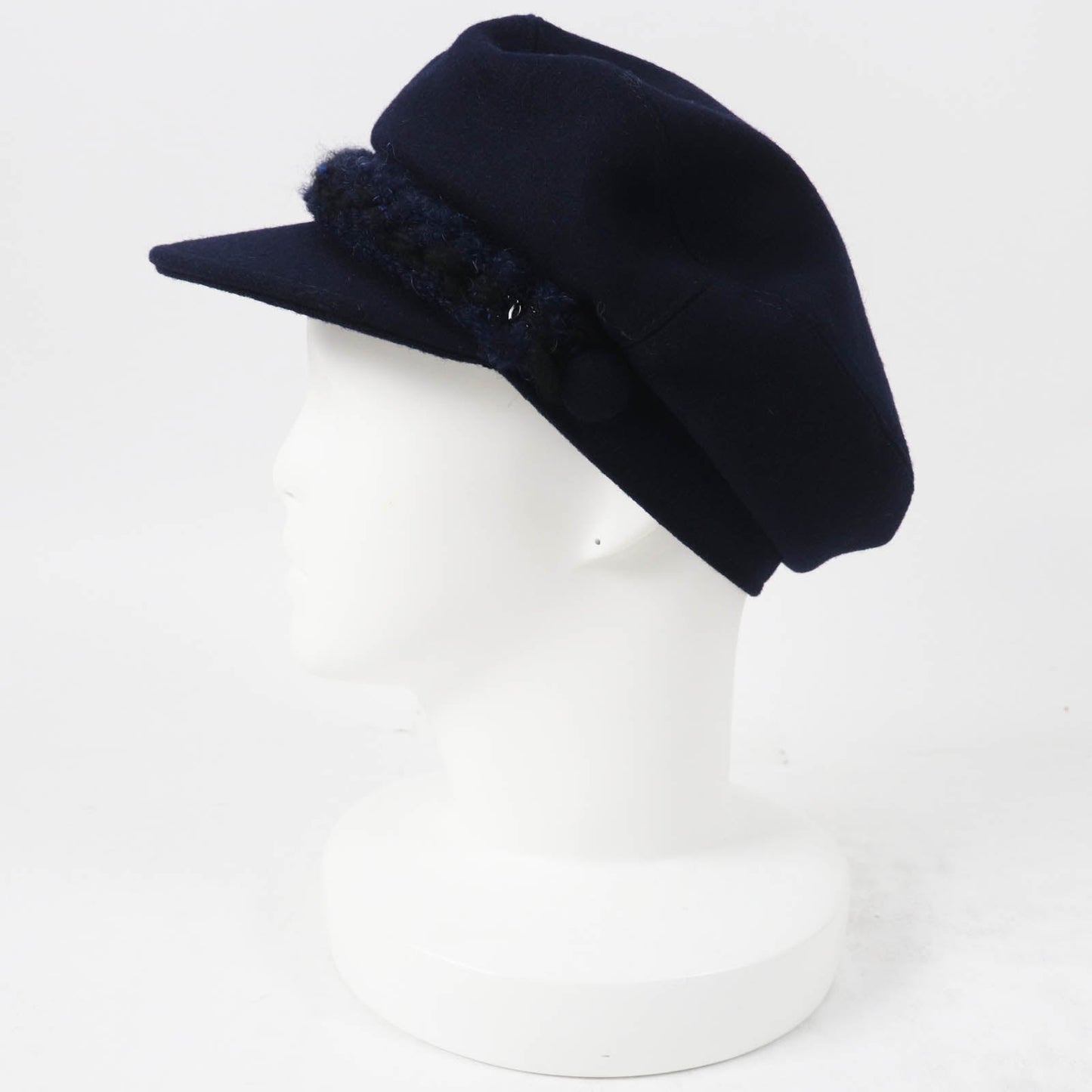 Chanel 19V Tweed Wool Cotton Casquette
