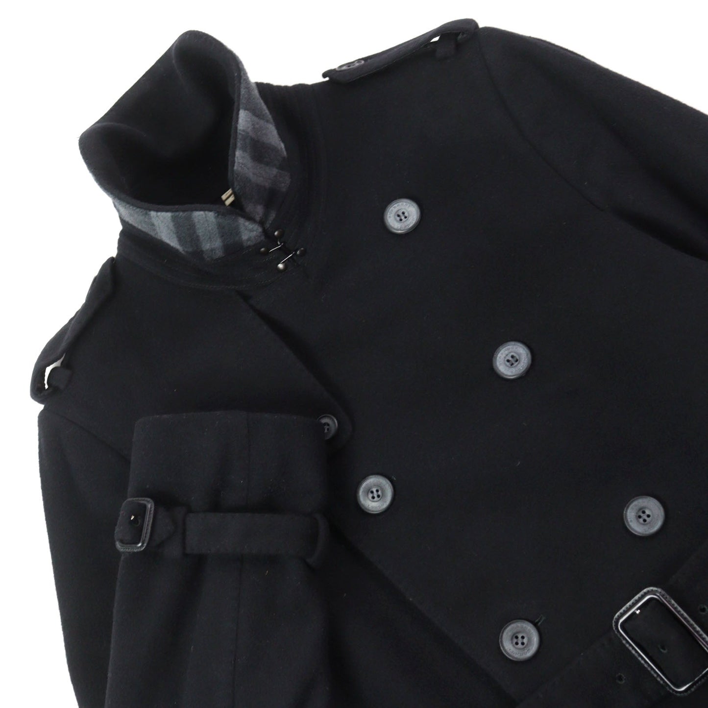 Burberry London Virgin wool cashmere trench coat
