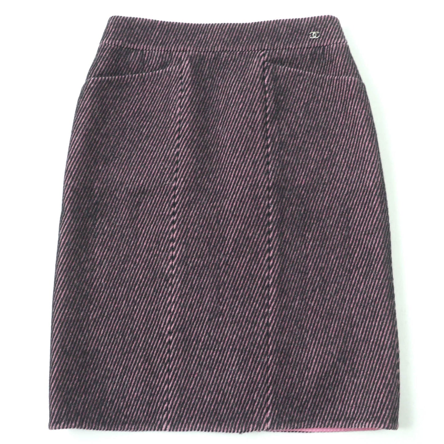 Chanel 22K P73608V65162 Wool Silk Skirt