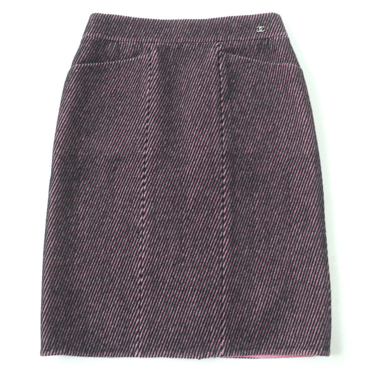 Chanel 22K P73608V65162 Wool Silk Skirt