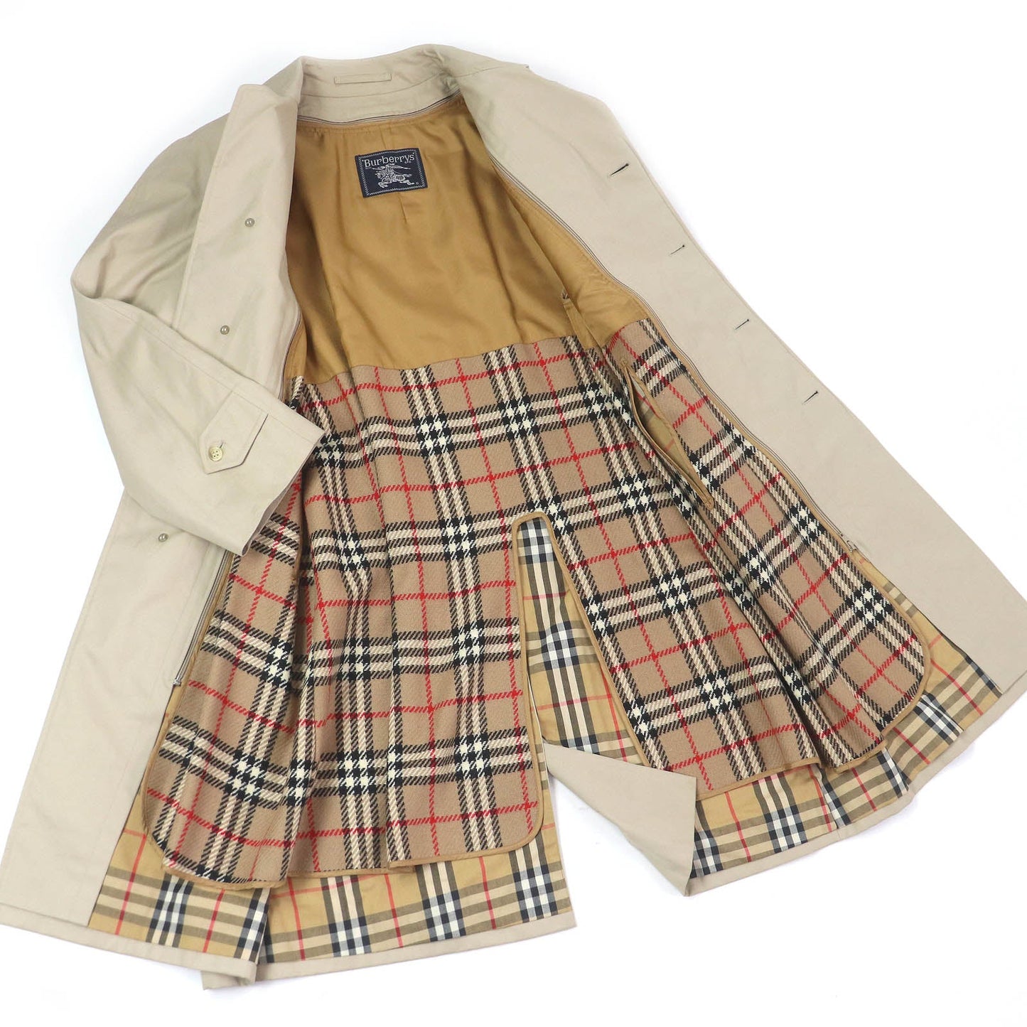 Burberrys Nova check Cotton Polyester Wool Coat