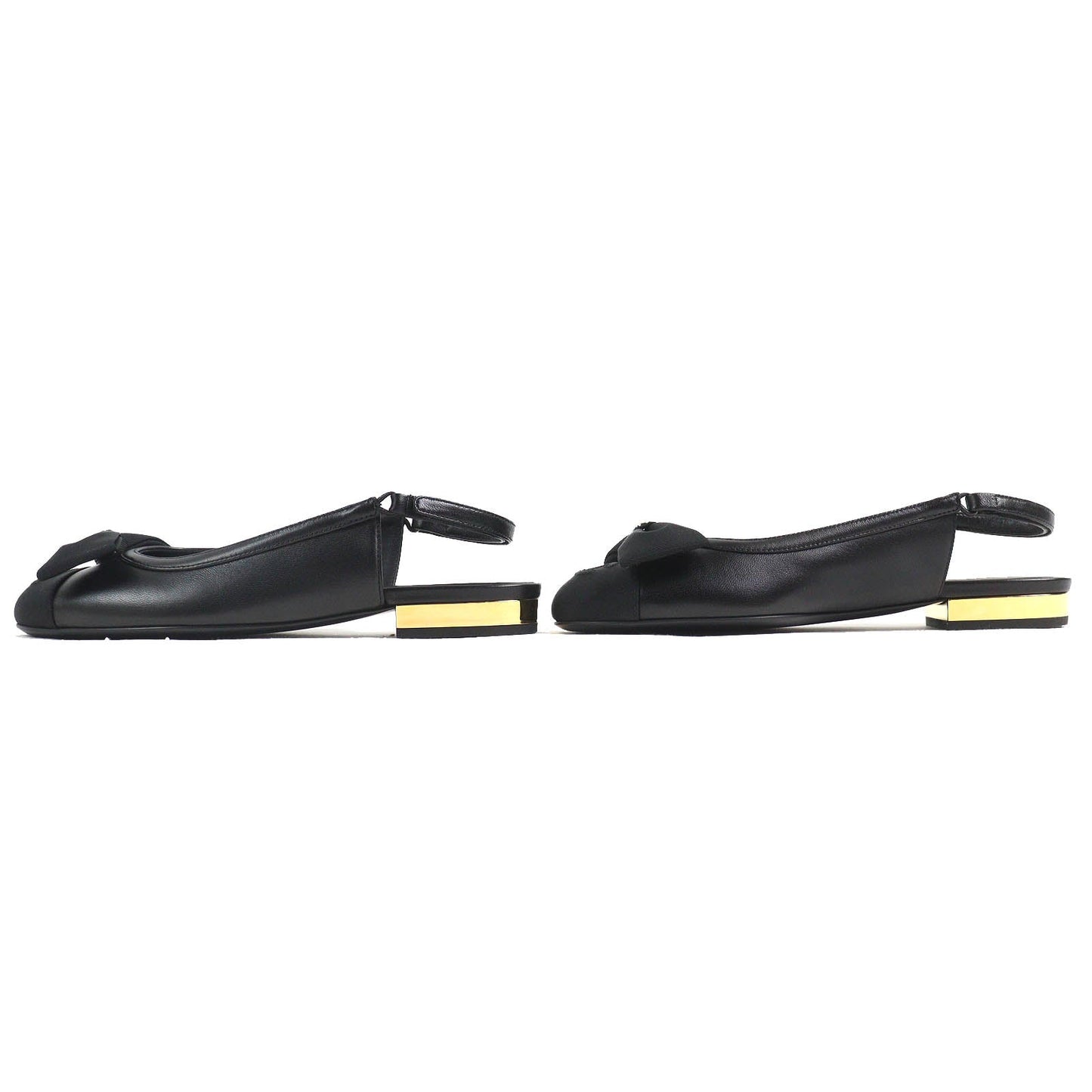 Chanel COCO Mark ribbon Lamb leather pumps