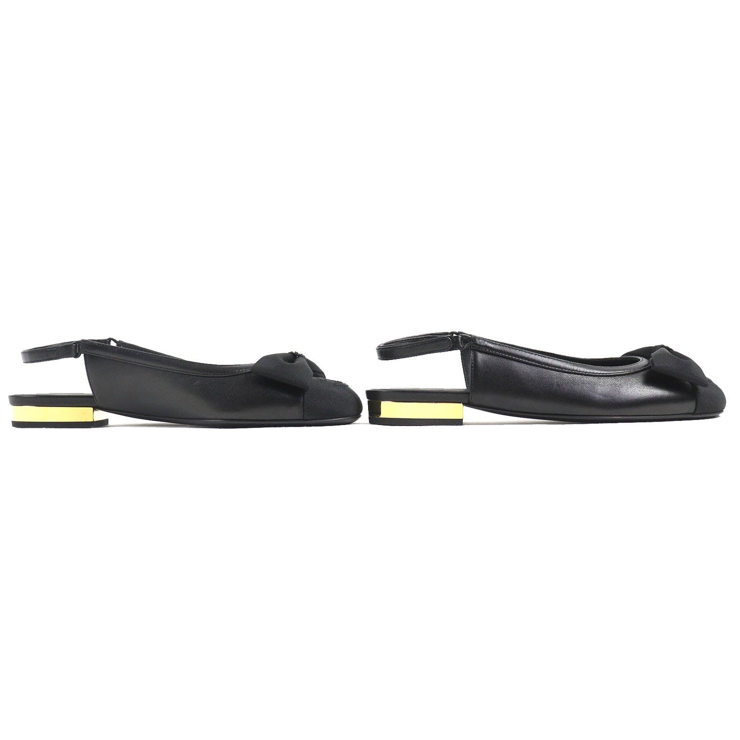 Chanel COCO Mark ribbon Lamb leather pumps