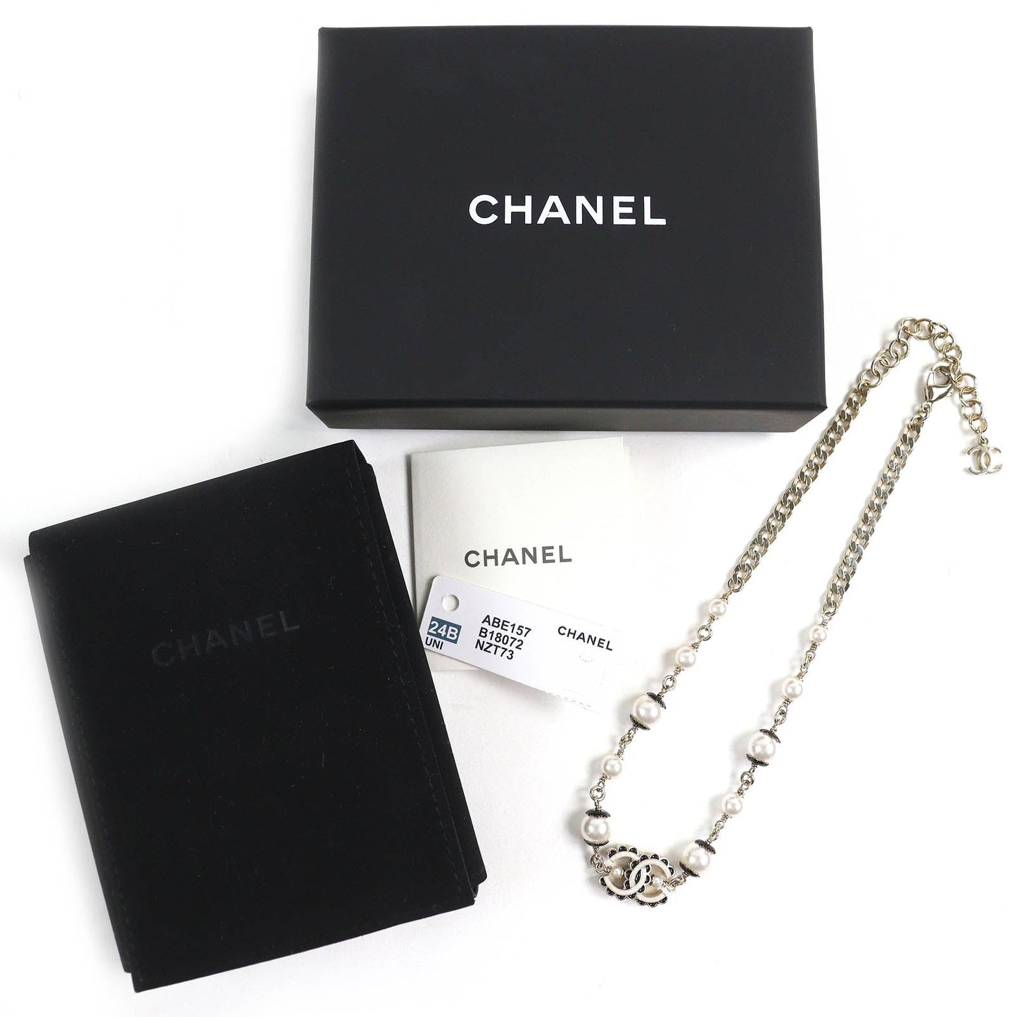 Chanel COCO Mark Pearl Necklace