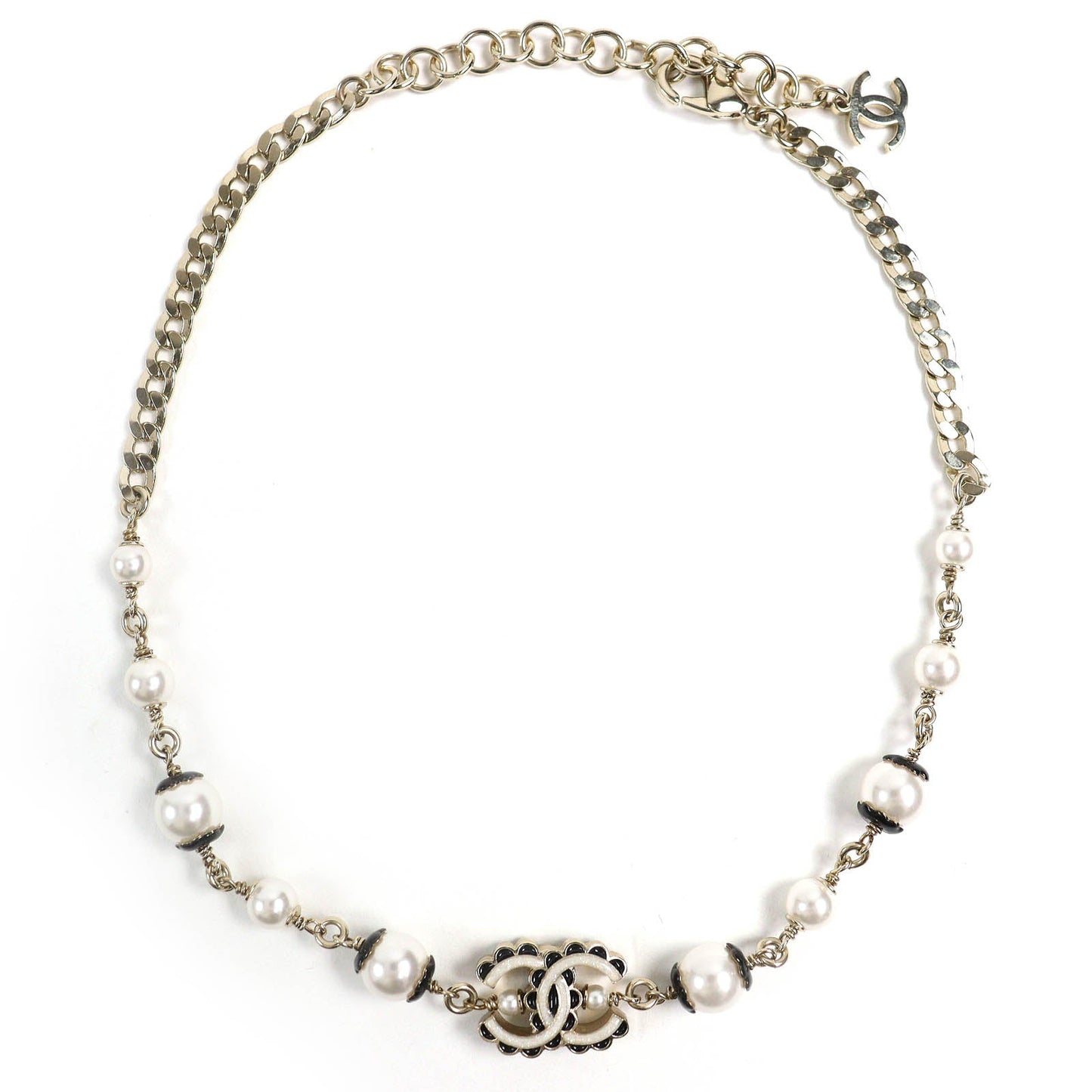 Chanel COCO Mark Pearl Necklace