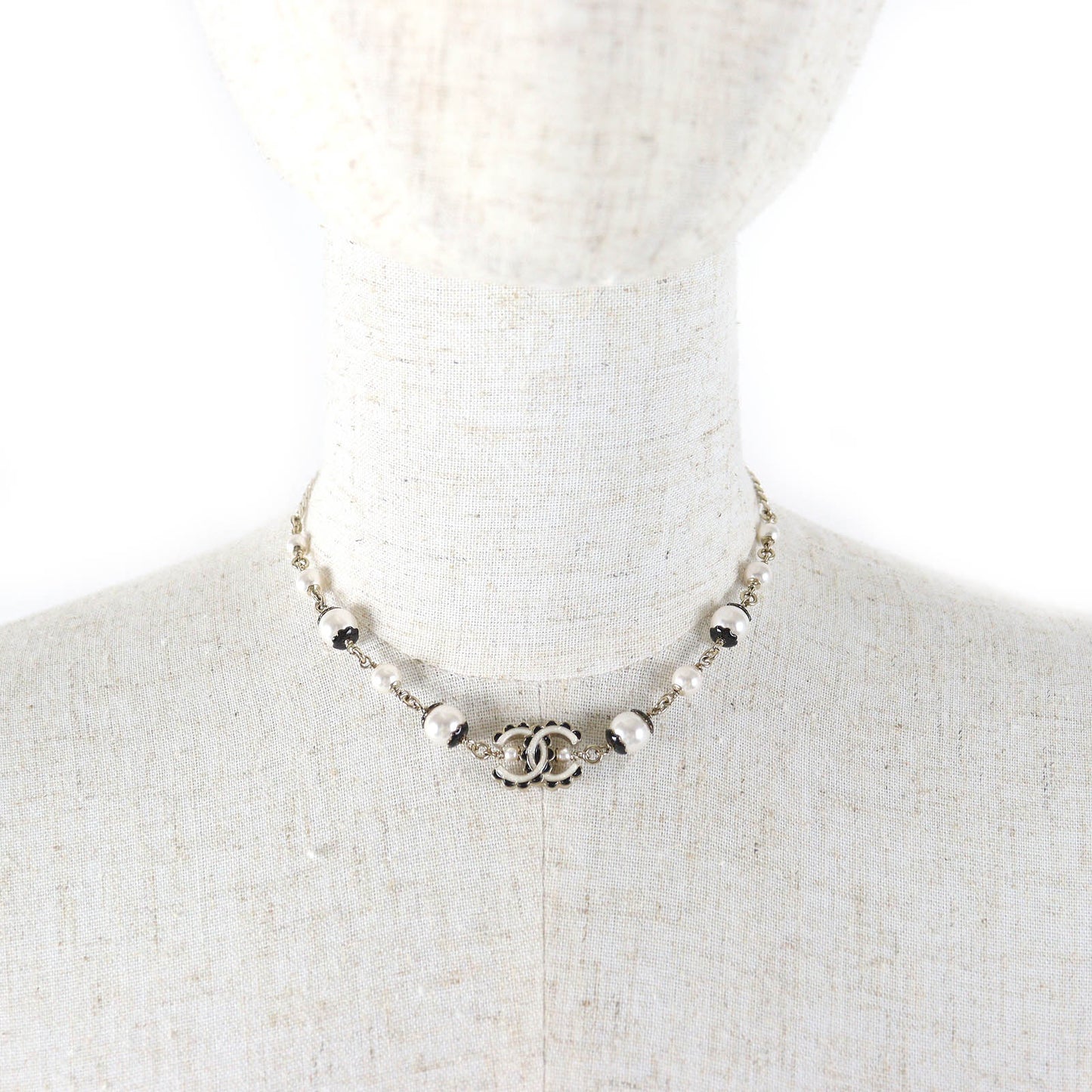 Chanel COCO Mark Pearl Necklace